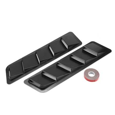 Auton konepellin ilmanottoaukko Louver-paneeli Moottori ABS Jäähdytysventtiilin kansi Trim-lisävaruste Kiiltävä musta