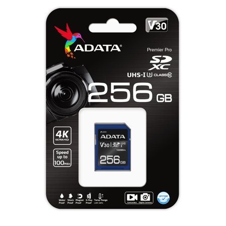 ADATA Premier Pro - flashminnekort - 256 GB - SDXC UHS-I