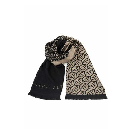 Philipp Plein Winter Scarves beige, Herr Halsdukar, Herr, Storlek: ONE SIZE