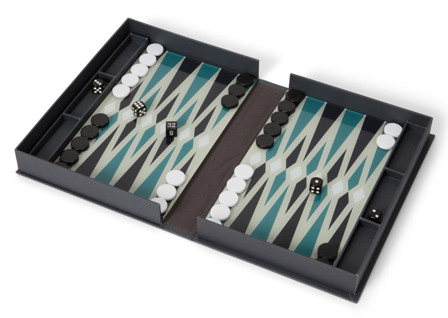Printworks Brettspill Backgammon Blå