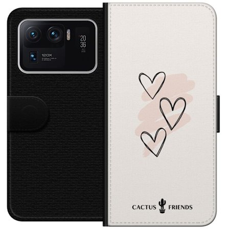 Kompatibelt Lommeboketui til Xiaomi Xiaomi Mi 11 Ultra Cactus and Friends - Soft Romance Sketch