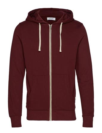 Jjeholmen Sweat Zip Hood Hettegenser Genser Rød Jack & J S