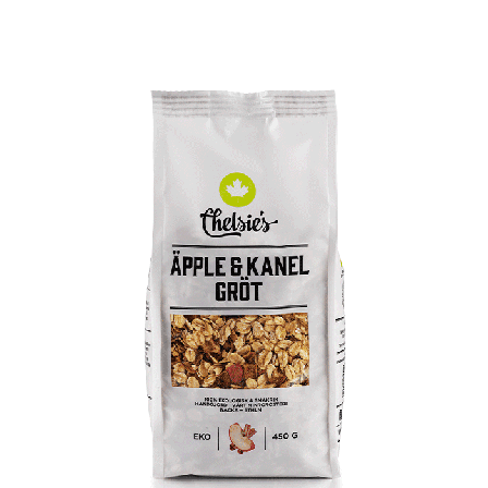 Chelsie s Organic Gourmet Prod Gröt Äpple & Kanel 450 g