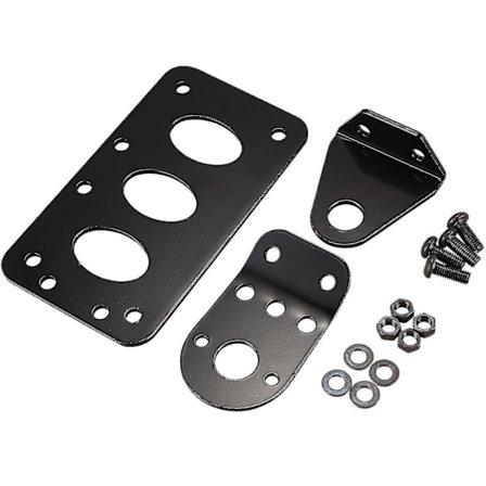 Universaali moottoripyörän sivuasennettu takavalon kehys rekisterikilven pidike Retro metalli moottoripyörän lisävaruste