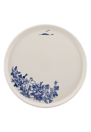 Arabia Tallrik Moomin Skålar Blå 25 CM