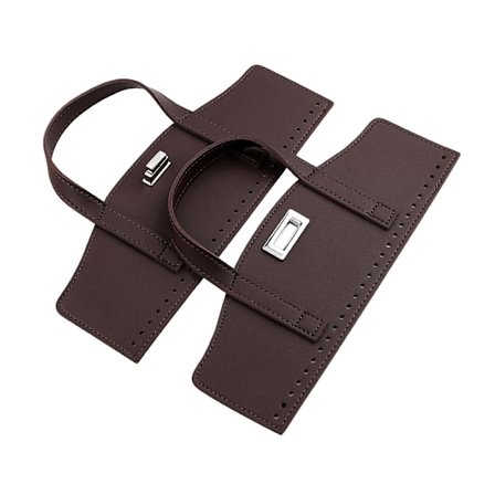 Håndtaskehåndtag Hæklet taskehåndtag med drejelås med huller Håndlavet tasketilbehør til splejsning Ensfarvede punghanke (LGL)