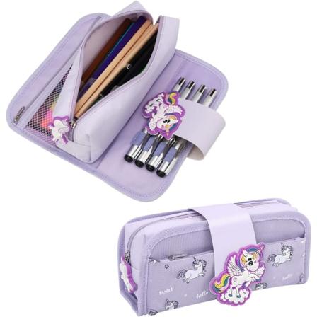 Blyantsæske med stor kapacitet, Pennetaske, Sød Tegneserie Papirvarer