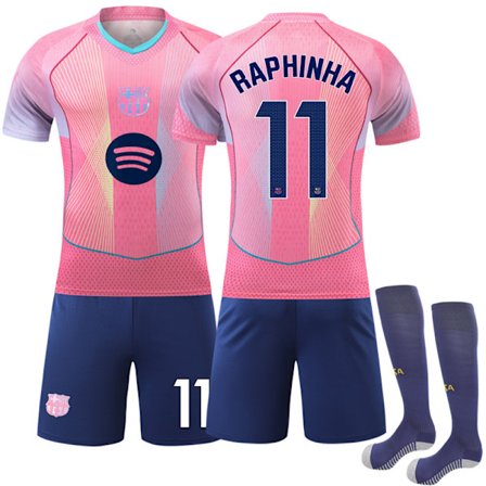 2025-2026 Barcelona Hjem Spesialutgave Fotballdrakt Barn Nr. 11 Raphinha[GKS] Nr. 11 Raphinha