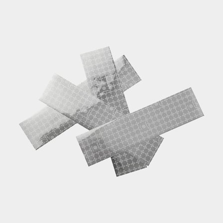 Reflexer 4-pack 20x5cm självhäftande. SOLAS