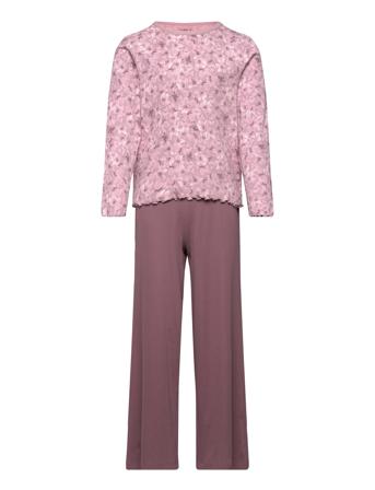 Nkfnightset Mauve Flower Loose Rib Noos Purple Name It