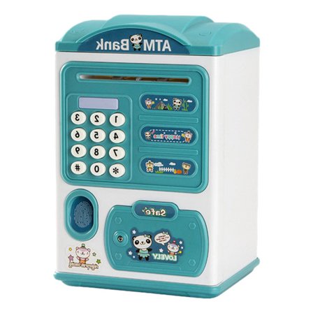 Simulering Fingeravtryck Lösenord Piggys Bank Snygg lättviktsmyntbank för myntsnacks Pengar