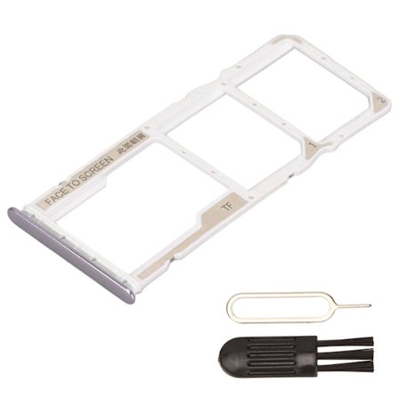 Kahden SIM-kortin alusta Muovinen SIM-korttikotelon pidike korttinastalla Xiaomi Redmi Note 10 Silverille