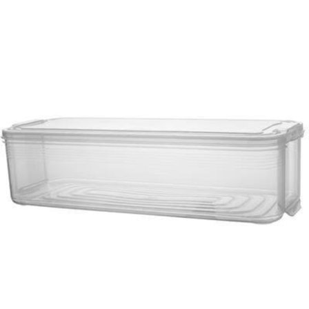 Køleskabsopbevaringsboks, batteridrevne kølebeholdere, gennemsigtig plast batteridrevet køleskab med låg til at holde frisk og opbevare fisk