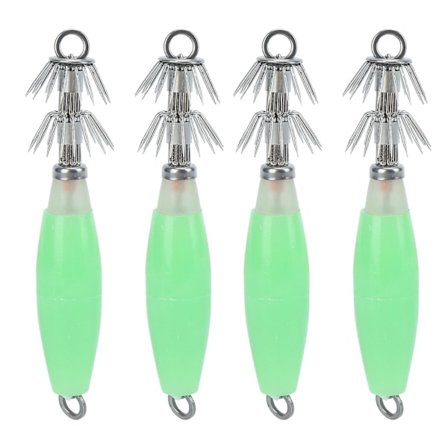 Squid Hook Noctilucent Squid Cuttlefish Lure Jigs Fluorescent Fiskeri Bait Hoved Kroge