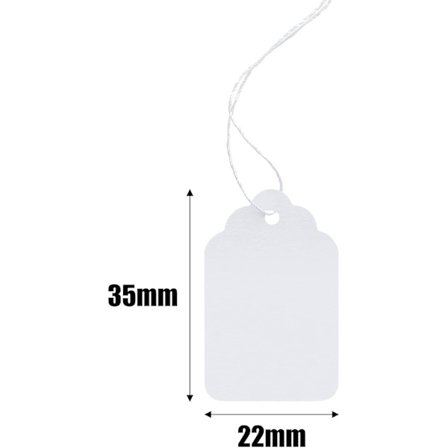 200 kpl merkintälaput valkoiset pitsihintaiset laput, merkintänauha tyhjä