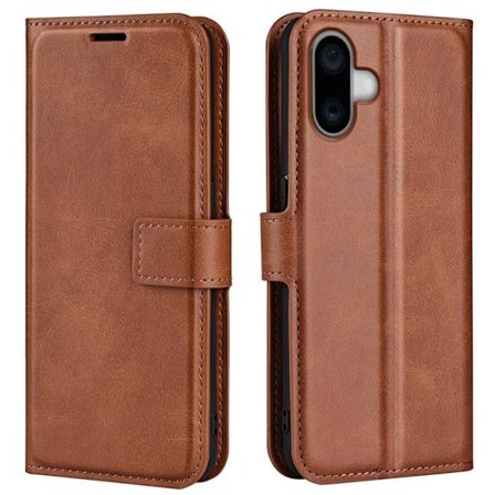 iPhone 16 Cover with wallet - Light Brown