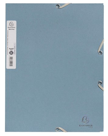 EXACOMPTA Gummibandsmapp 3-klaff A4 grå - Lyreco - Kontorsmaterial - Mappar och plastfickor - Gummibandsmappar 3-klaff - Kartong