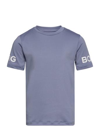 Borg T-Shirt T-shirts Sports Tops Blå Björn Borg*Betinget Tilbud