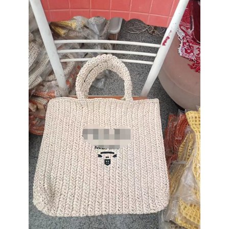 Internet kändis gräs vävd väska, handväska strandväska daglig väska