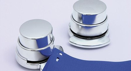 WEDO Heftapparat Wedo klammernlos silber Heftleistung bis 4 Blatt,