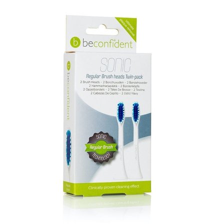 Beconfident Sonic Toothbrush heads 2 stk, Medicin & Pleje, Mund & Tandpleje, Tandblegning
