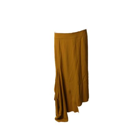 Marni Pre-owned, Asymmetric Crepe Midi Skirt Oranje, Dames, Maat:L