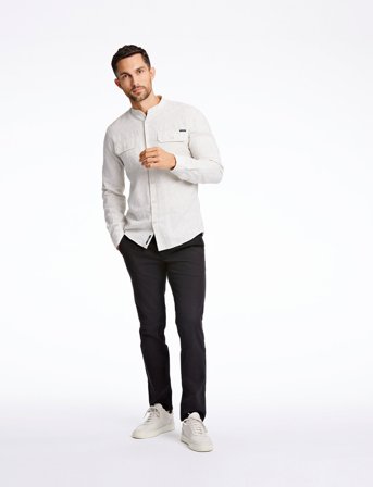 Lindbergh Structure Superflex Chinos - Black - 31 x 34