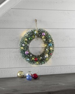 Julekrans Decorini Grøn - Star Trading