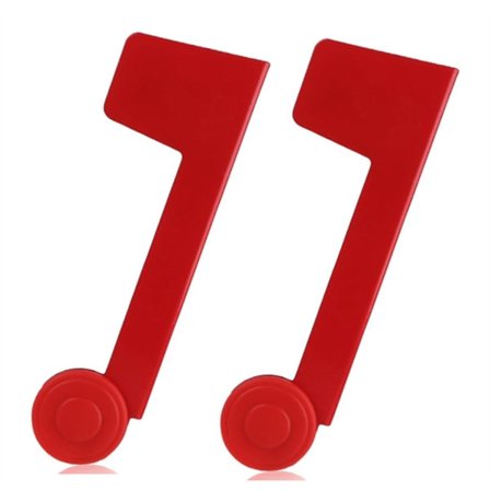 2 stk. postkasseflag erstatning metal postkasseflag erstatningssæt rød flag til postkasse, udendørs post