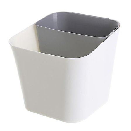 Vått og tørt sortert søppelbøtte Dobbeltbruk søppelbøtte Plast søppelbeholder (grå)