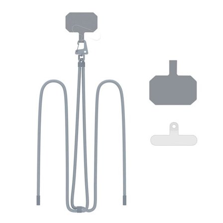 Tech-Protect C5S Rope Crossbody Strap Koppel - Grå