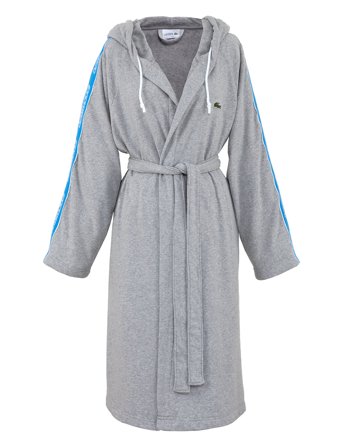 Lacoste Home Lactive Bath Robe - Grey - S
