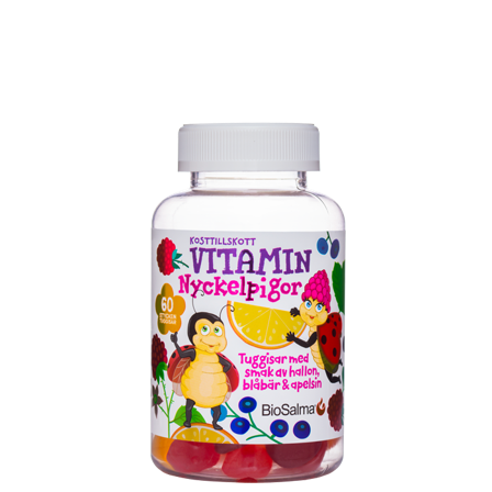 BioSalma Nyckelpiga Multivitamin 60 stk. tyggetabletter