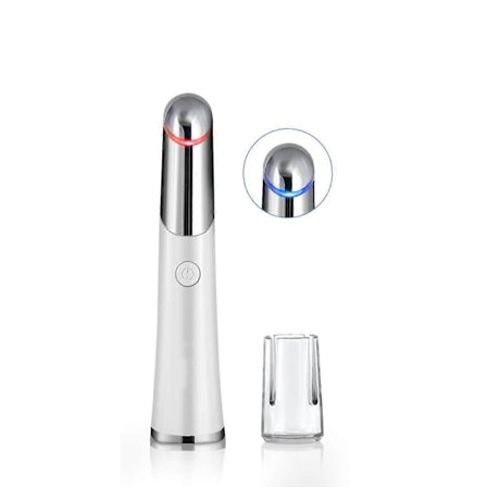 Øjenmassage Apparat, Landwind Anti Aging Massage Apparat Ionisk Fjernelse af Øjenringe med 42° Opvarmet, Genopladelig Ansigtsmassage Apparat Anti-