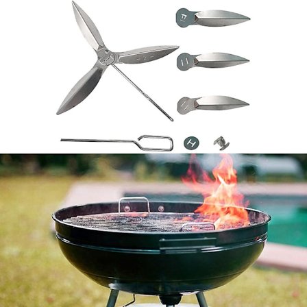 18-1/2-tuumainen grilli One-Touch -puhdistusjärjestelmä Weber-grillille 90992 3618 7443 Kettle Grills Barbecue -työkalut Catering -laitteet