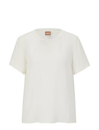 Ilyeana Tops T-shirts & Tops Short-sleeved White BOSS