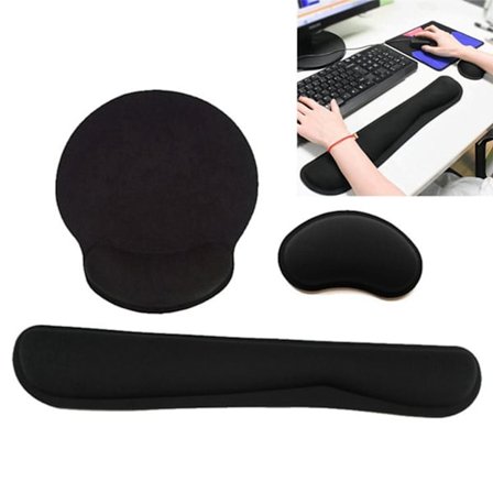 3 kpl Näppäimistön Rannetuki Rannetukityyny Hiirimatto Setti