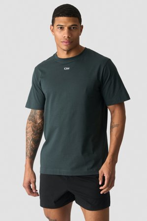 ICANIWILL - Everyday Cotton T-shirt Dark Green- Træningstrøje - Herrer - Træningstøj fra ICIW