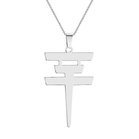 Cxwind Tokio Hotel -kaulakoru, ruostumaton teräs, Tokio Hotel -riipus, logo, Bill Kaulitz -logo, symboli