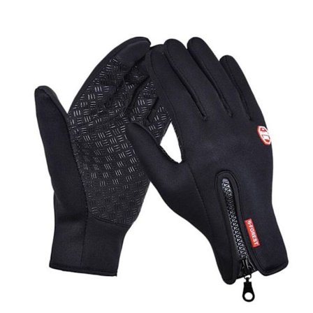 Windproof Gloves in size L for Skiing - Black