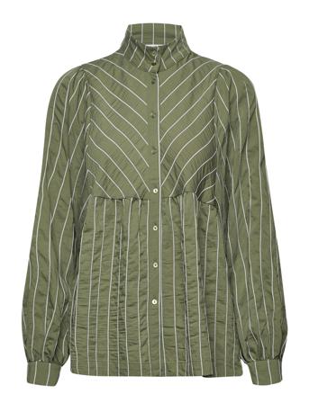 Mschsidona Shirt Stp Bluse Langærmet Grøn MOSS COPENHAGEN
