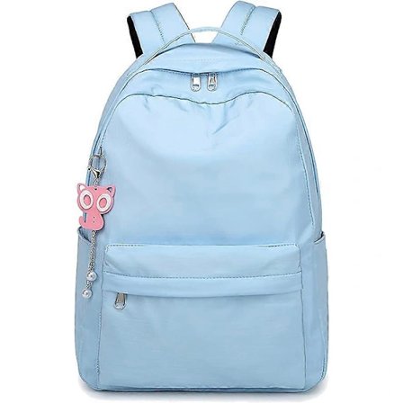 Vanntett Campusveske Casual Ryggsekk, Plass til 14-tommers Laptop, Egnet for Skolereiser, Lett Ryggsekk Blå