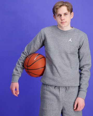 Nike Jordan JDB BROOKLYN FLC ESS CREW Grå Trøjer Dreng - Kids Brand Store