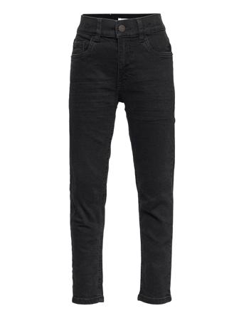 Trousers Denim Tapered Theo Lo Jeans Slim Jeans Svart Lindex