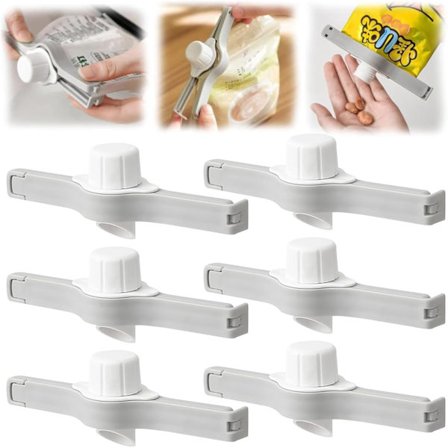 Stykker Madposeklemmer, Madposeforsegler med Hældetud, Madposeforseglingsklemme, Madklemme til Kontor og Hjemmeopbevaring