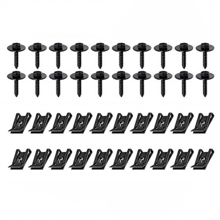 Universell høyfast metall U-klips skruefeste for bilskjermmontering Vibrasjonssikker Enkel montering Tilbehør