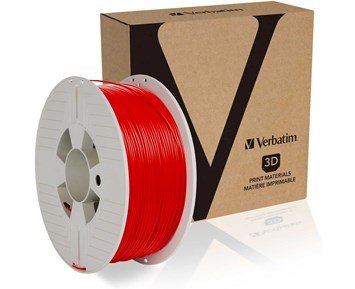 Verbatim PLA 2.85mm 1kg Red - 1kg PLA-filament 2.85mm i röd färg