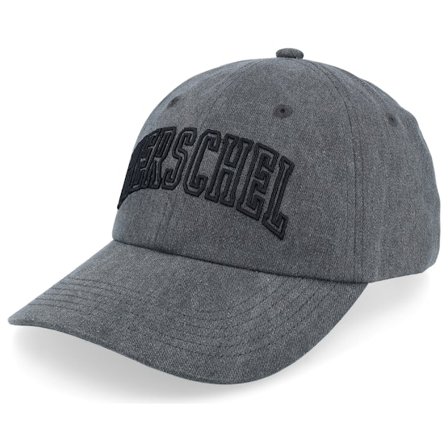 Herschel - Black - unconstructed - Cap - Sylas Faculty Cap Black Stonewash Dad Cap - Hatstore