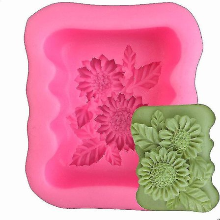 Kakformar Fyrkantig Tusensköna-formad Aromatisk Gipsform 2st