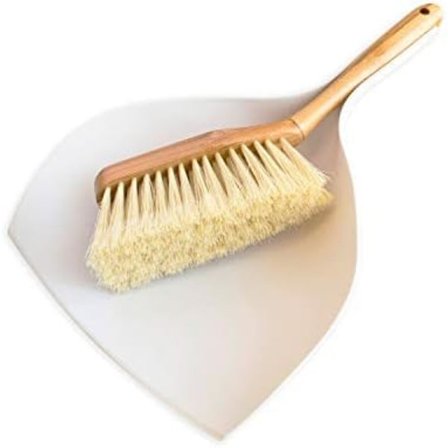 York Eco Natural Ensemble kost og feiebrett i bambus, beige